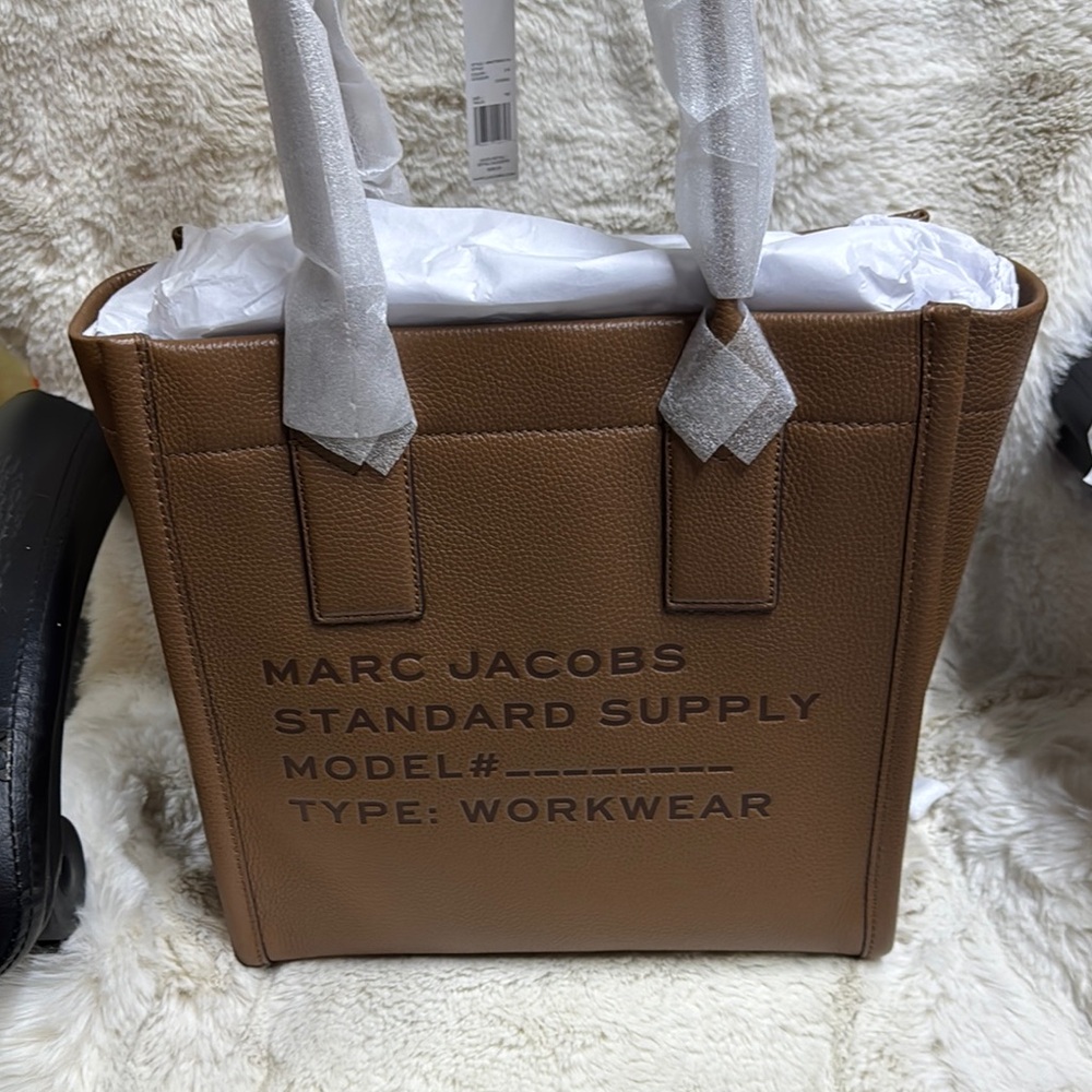 Marc Jacobs Brown Messenger Bag with Utilitarian Design